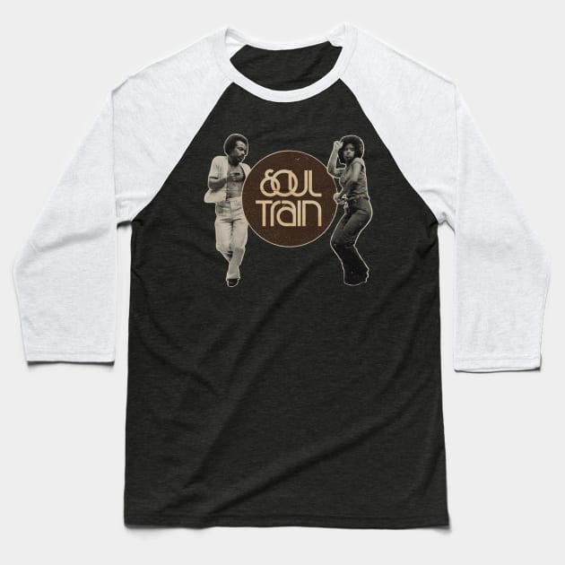 Soul train vintage Baseball T-Shirt by Utopia Art & Illustration